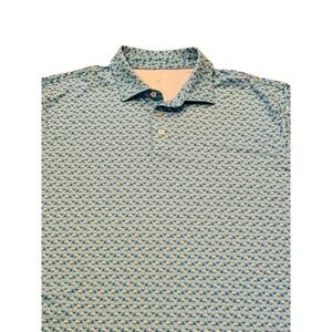 Drink of the Day Printed Performance Polo by Southern Tide Men's Size XXL
